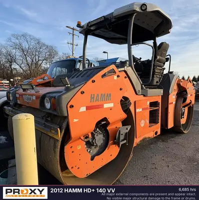 Used 2012 HAMM HD+ 140 VV Tandem Rollers New Jersey US | Proxy Equipment #1385335
