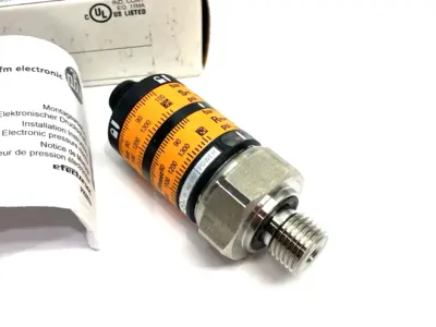USED IFM PRESSURE SWITCH WITH INTUITIVE SWITCH POINT PK-100-SFG14-HCPKG/US