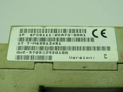 Siemens 6FC5111-0CA73-0AA1 PLC 8 Slot Chassis Backplane Rack Version C