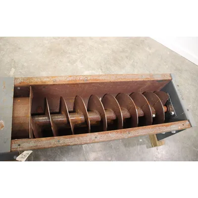 Used 12" Dia. X 5' long Carbon Steel Screw Auger Feeder [PART]