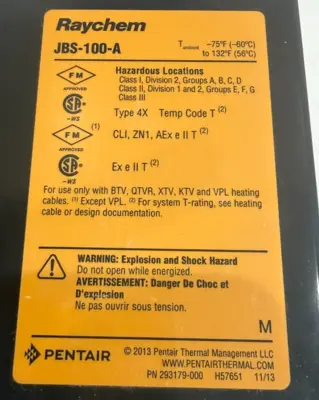 NEW RAYCHEM PENTAIR JBS-100-A POWER CONNECTION KIT JBS100A