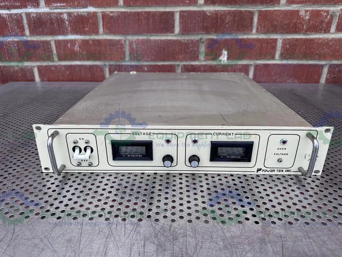 USED POWER TEN 3400D-20100 POWER SUPPLY 208 VAC, 60 HZ