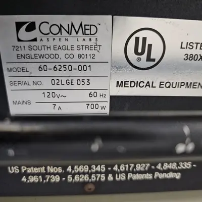 Used CONMED Conmed Aspen Excalibur Plus PC Electrosurgical Generator With Footswitch Electrosurgical / Cautery Texas US | PT Medical Technologies #1458861