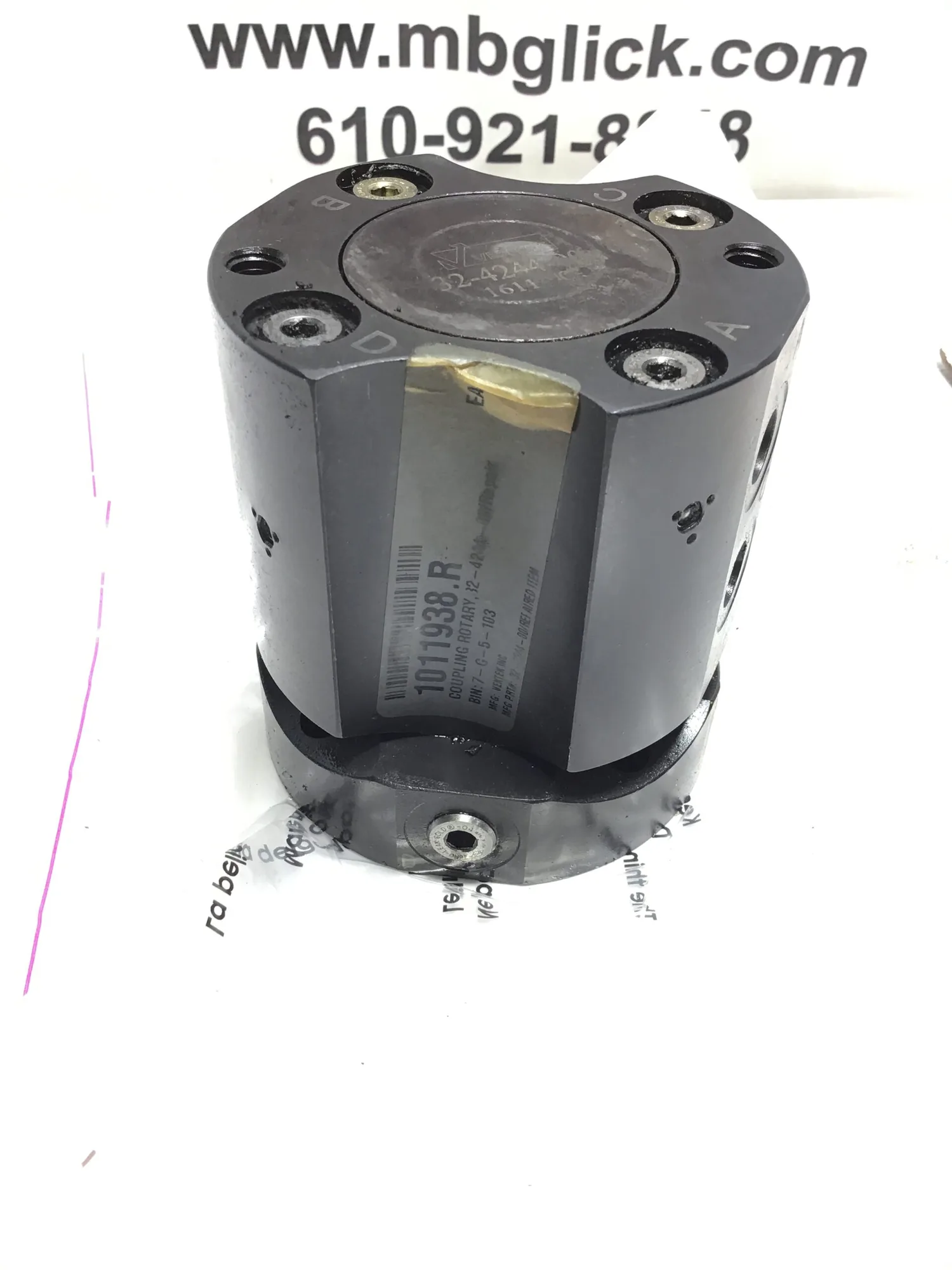 Vektek 32-4244-00 – 1011938.R Quad Path Coupling Rotary Union