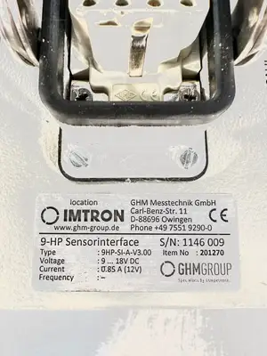 Imtron 9HP Sensor Interface 9HP-SI-A-V3.00 9/18VDC 12V 0.85A (7.5.2)