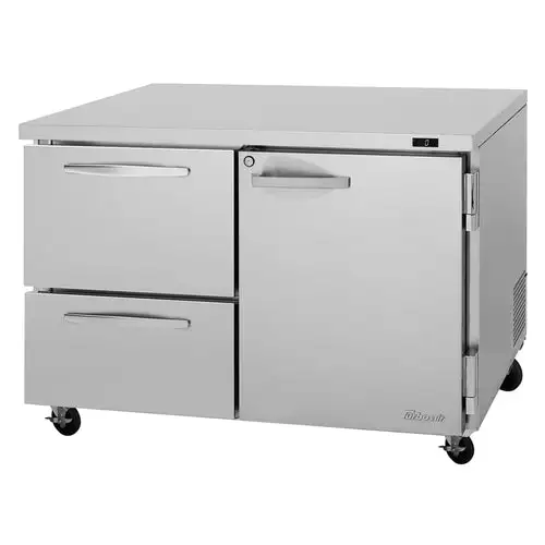 Turbo Air PUF-48-D2R(L)-N 48 1/4" W Undercounter Freezer w/ (2) Sections & (1) Door, 115v