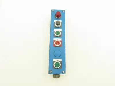Hoffman Allen Bradley E1 800T 6-Position Enclosure Buttons Switch Light 120VAC