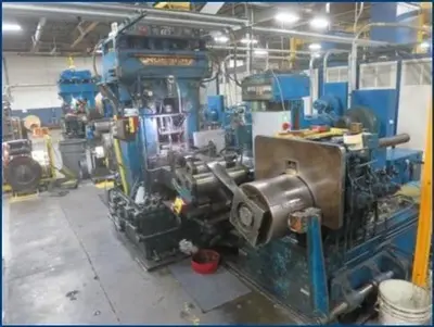 2.5" (63.5mm) x 8" (203mm) x 10" (254mm) RUESCH 4-HI ROLLING MILL