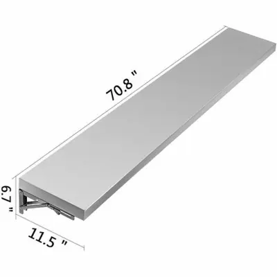 Folding concession shelf - 4' or 6' or 8'