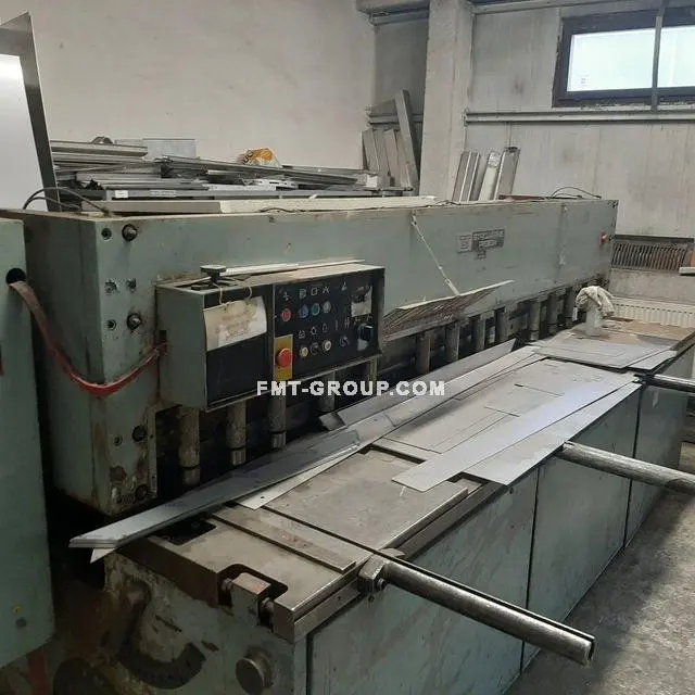 Used 1986 PIESOK NTE 3150/6,3 E Power Squaring Shears (Gauge) SK | F.M.T. Group s.r.o. #1253268