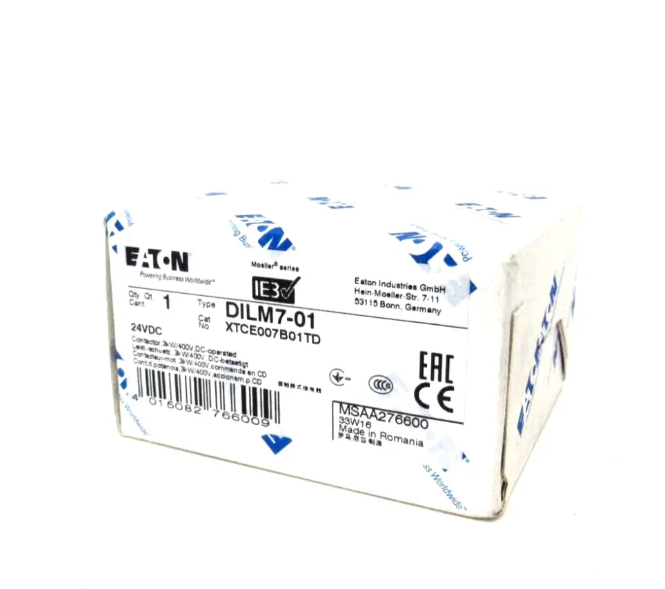 NEW EATON DILM7-01 CONTACTOR 24VDC DILM701