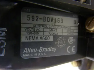 USED ALLEN BRADLEY 592-BOV169 SER B W25