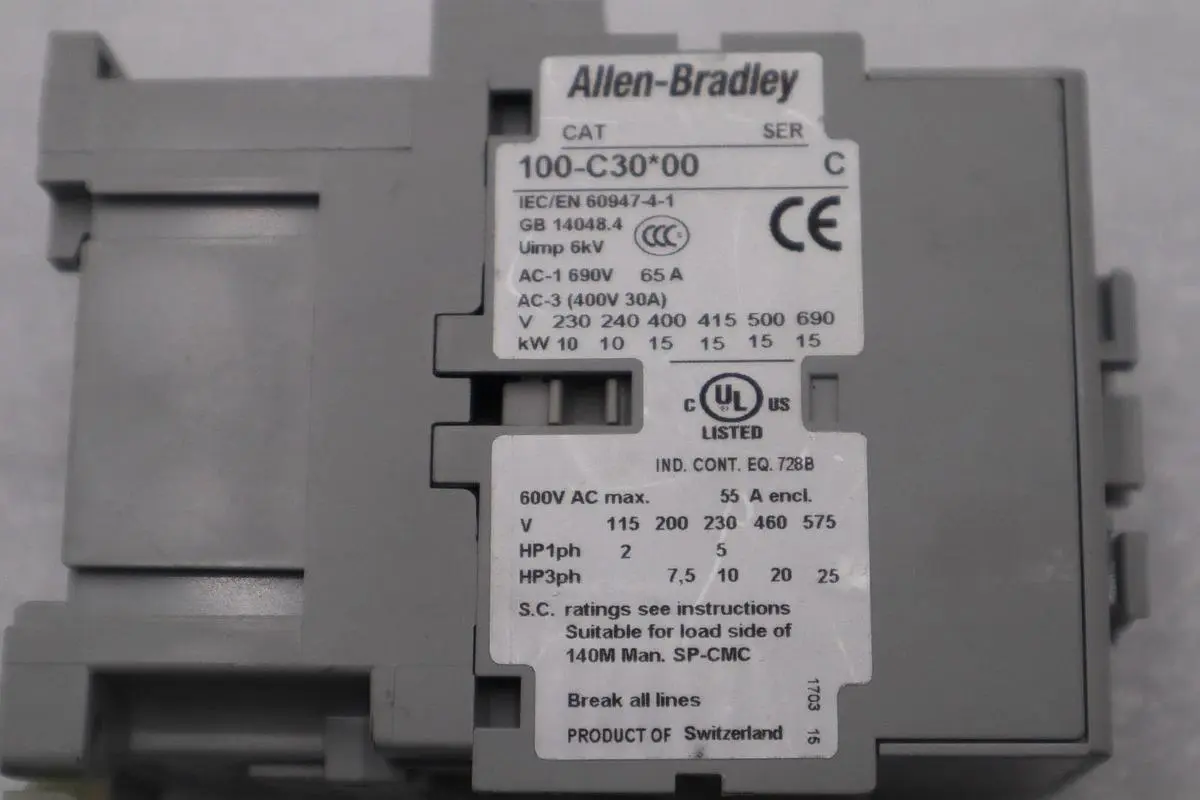 NEW OPEN BOX Allen-Bradley 100-C30D10 AB contactor 100-C30*00 STK L-354C