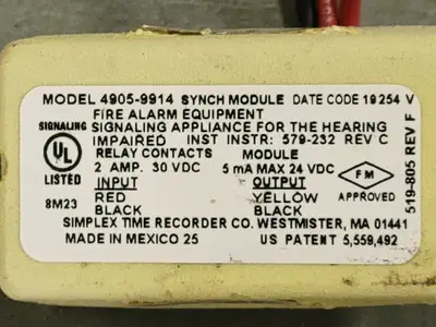 USED SIMPLEX 4905-9914