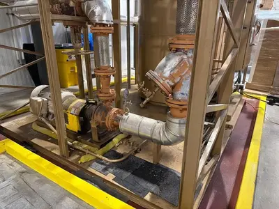 Fulton Thermal Fluid Heater Skid — 480V 3-Phase Complete Skid System with Pump, Motor & Control Panel