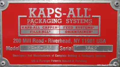 Used KAPSALL FA-R-18E Overflow Pressure Gravity Liquid Fillers Illinois US | Aaron Equipment #1303760