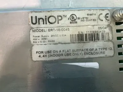Used UNIOP ERT160045 Automation Control (HMI) Ohio US | HGR 24 #1345258