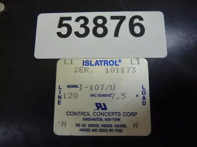 USED ISLATROL I-107-U