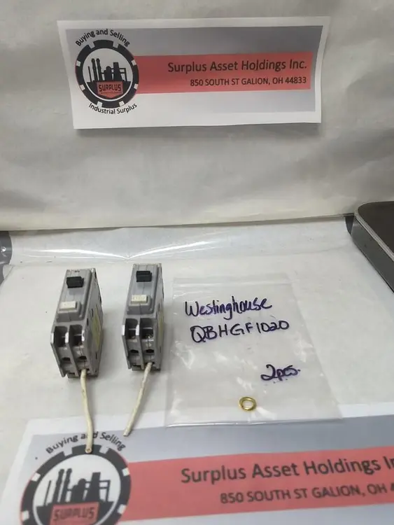 Used WESTINGHOUSE QBHGF1020 Circuit Breakers | Surplus Asset Holdings #1189187
