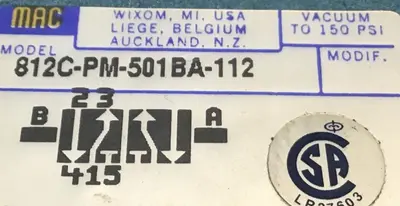 USED MAC 812C-PM-501BA-112