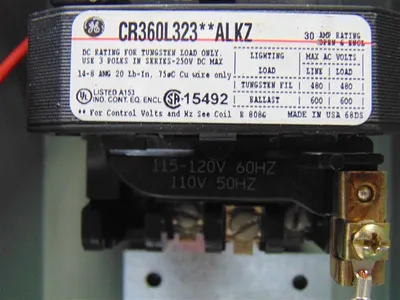 General Electric CR360L 300-Line Control 30 Amp Lighting Contactor Assembly Used