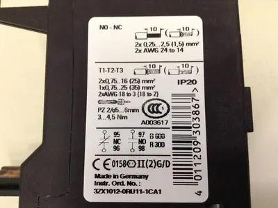 USED SIEMENS 3RU1 136-4HD0