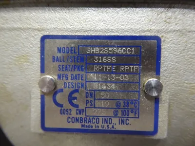 2" Apollo Conbraco SHB2S596CC1 Stainless Steel Ball Valve Used