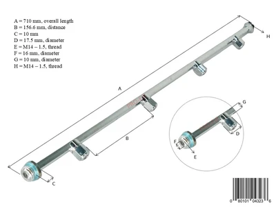 New | in-Stock PRO-FILL INC SPRAYER A (455MM LENGTH) Conveyor Parts | ProFill Inc #948248