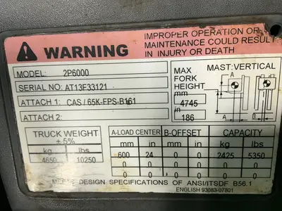 Used CAT 2P6000 Misc Forklifts Ohio US | HGR 24 #1567469
