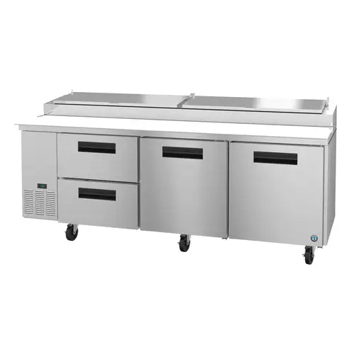 Hoshizaki PR93A-D2 93" Steelheart Pizza Prep Table w/ Refrigerated Base, 115v