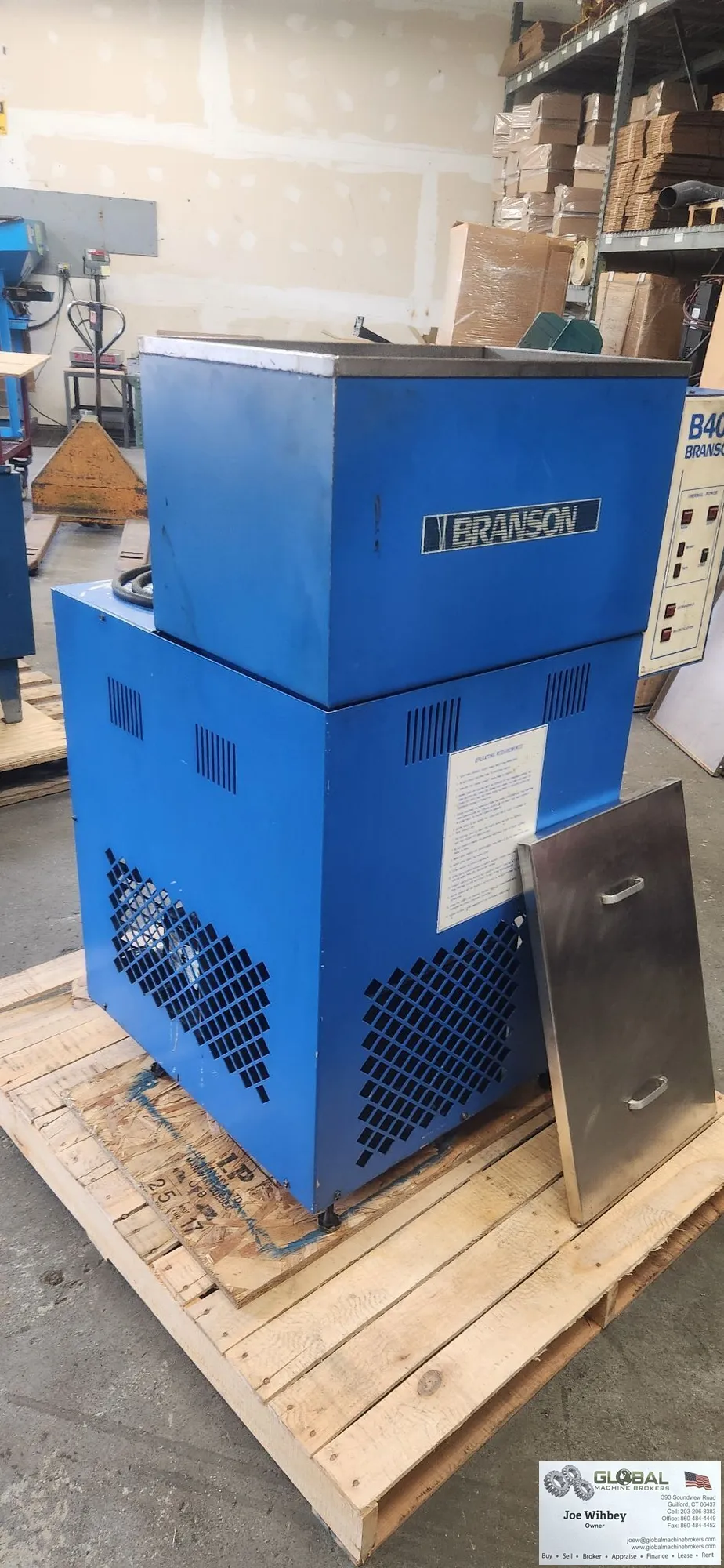 Branson B400R Industrial Ultrasonic Vapor Degreaser w/ 2 Sumps 40KHZ