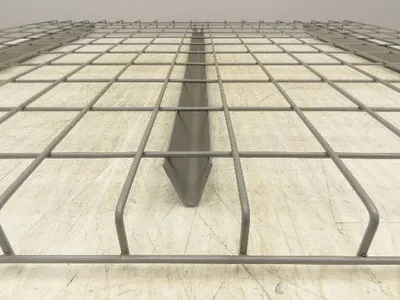 New Pallet Rack Wire Deck 44x46" Waterfall 3 Step Channel Racking 2500lb Mesh
