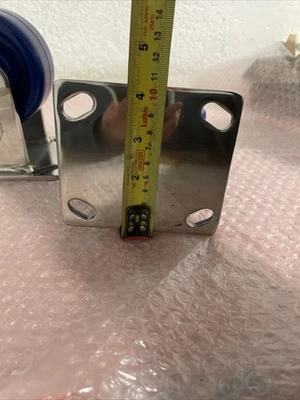 (2) Prism By Bassick Industrial 4” Wheel Diameter Rigid Caster See Phots For