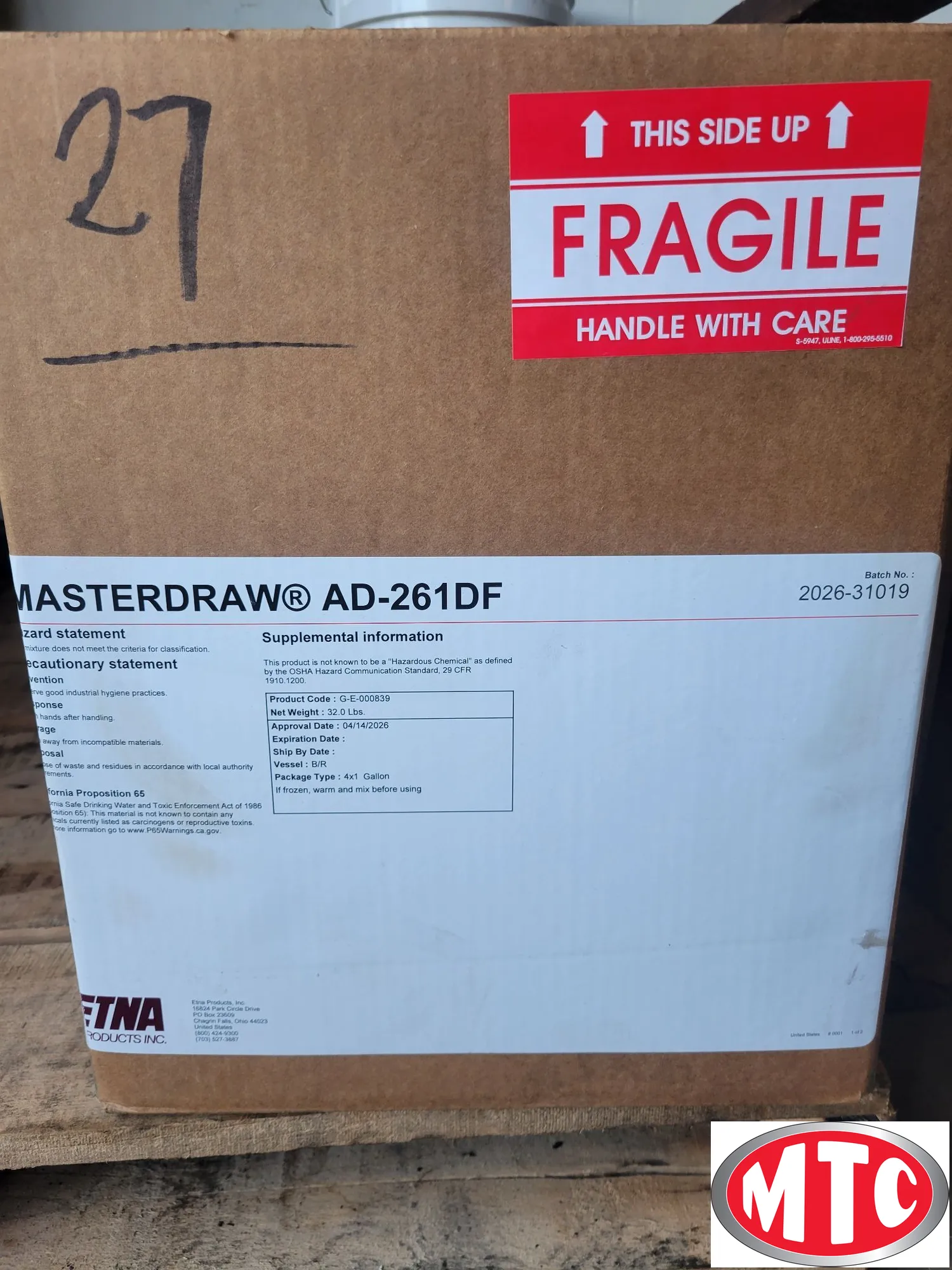 Defoamer for coolant # AD-126DF