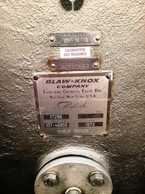 Used BLAW-KNOX SHELF DRYER Vacuum Shelf Dryers Pennsylvania US | Hildebrand Machinery Co. #1486021