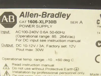 Allen Bradley 1606-XLP30B Power Supply 24VDC 30/50W 120V Lot of 5