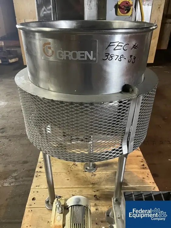 Used Groen 20 Gal Groen Kettle, Model N-20, 316 S/S, 125# Stainless Steel Tanks Ohio US | Federal Equipment Company #126535