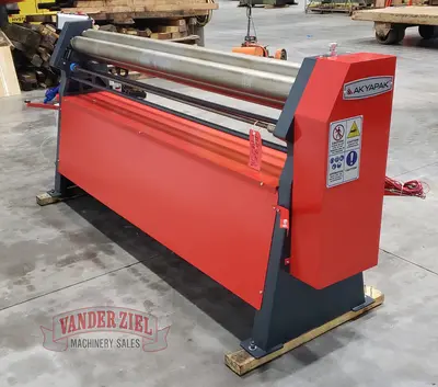 Akyapak 6' x 16 Gauge 3 Roll Initial Pinch Plate Roll