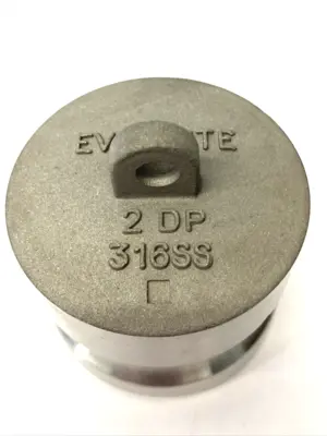 USED EVERT-TITE STAINLESS STEEL CAM AND GROOVE COUPLING DUST PLUG 250PSI