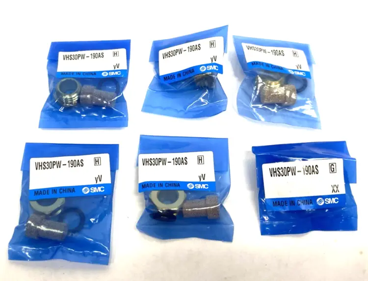 New | in-Stock SMC Built-in Pneumatic Silencer Kit LOT OF 6 Muffler Equipment Michigan US | Maverick Industrial Sales #1437041