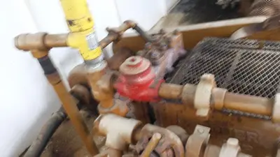 USED GARDNER DENVER PE-5Y 3X5 TRIPLEX WELL SERVICING REVERSING MUD PUMP PACKAGE