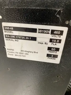 Used RAPID 200 SERIES PLASTIC GRANULATOR 460V 3PH SELLING AS IS Granulators Michigan US | Maverick Industrial Sales #1093005