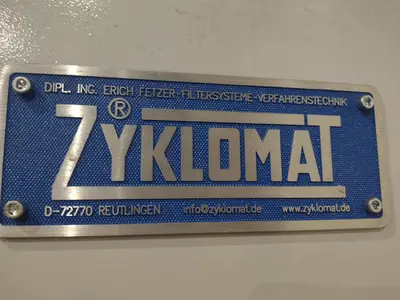 30 GPM ZYKLOMAT MODEL #AKBF-R CONTINUOUS FILTER COOLANT SYSTEM, WITH DRAG-OUT & TURBO-HKS CENTRIFUGE SEPERATOR: YOBRO #24734