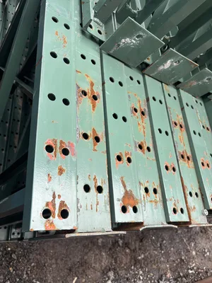 42″ x 22′ Structural Steel Pallet Rack Upright Frame – Heavy-Duty Warehouse Racking End