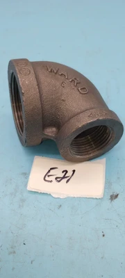 BLACK 90 DEGREE ELBOW  1"  x 1/ 2"