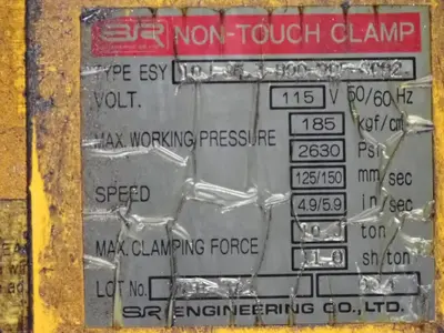 Sr Engineering Co 2,630 Psi Non-touch Clamp