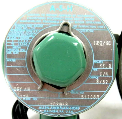 NEW ALLEN SHERMAN HOFF 105533 DIAPHRAGM VALVE 102958 SIZE 1"