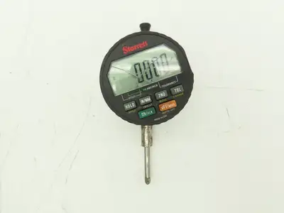 Starrett F2730-1 Wisdom Digital Indicator 0-1" 25mm .0001" -Cracked glass, Works
