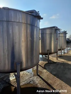 Used JV Northwest 1,300-Gallon Single-Wall Tank – 316 Stainless Steel