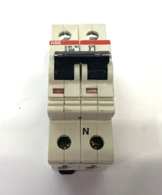 Used ABB Miniature Circuit Breaker 2-Pole, DIN Rail Contact Circuit Breakers Michigan US | Maverick Industrial Sales #1389420